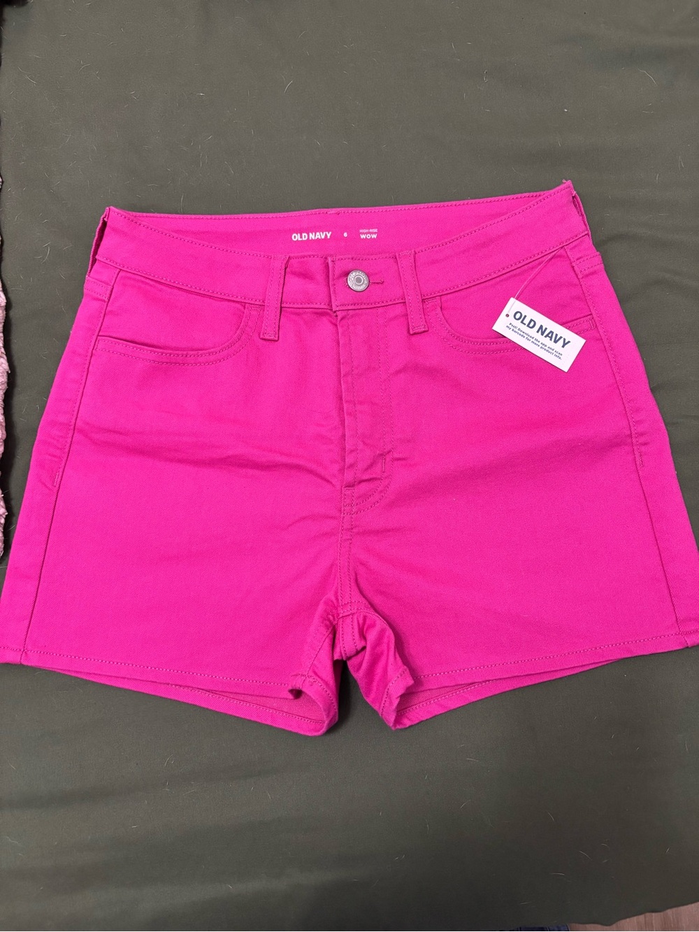 Old Navy Bright Pink High-Waist Women's Shorts